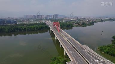 航拍漳州九龙江大桥